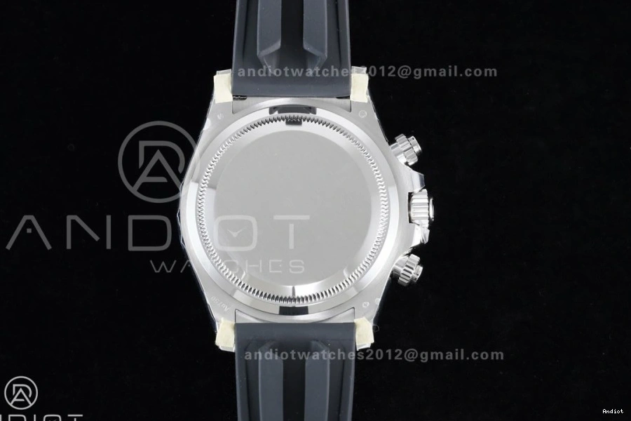 on Dial (Weighted) Oysterflex Silver VSF VS4131 Strap 1:1 Best Diamonds 126519 Daytona Edition Black V2 0306